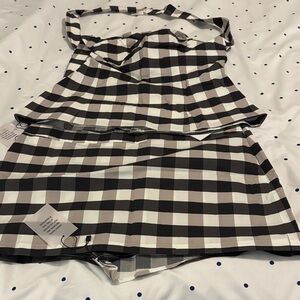 Black & White 2-piece skort & halter/  Lovers and Friends / NWT /Sz L